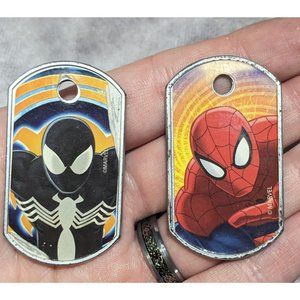 Spiderman Dog Tag Pendants